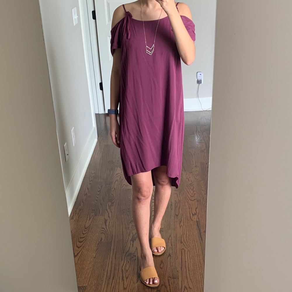 ⭐️Purple Viscose Shift Dress